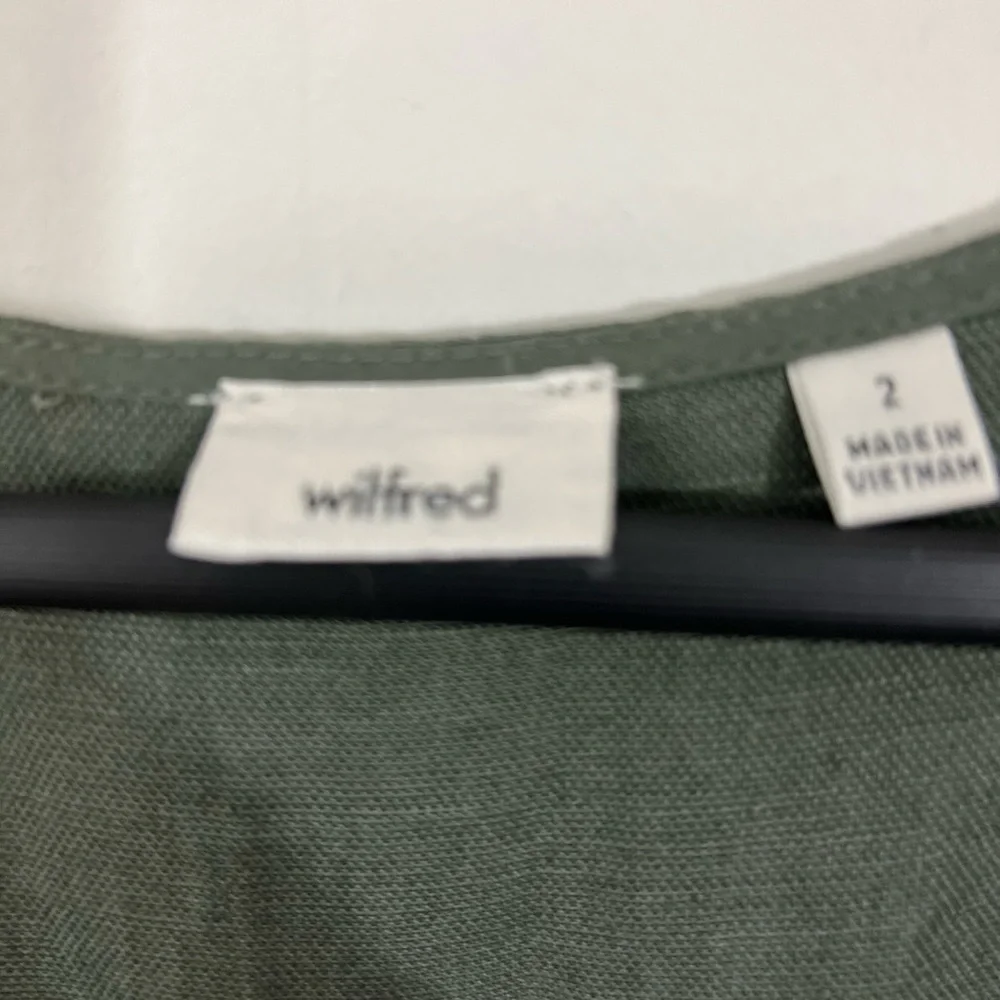 Aritzia Wilfred Brax Wrap Tie Back Jumpsuit Green Size 2